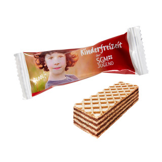 Flowpack mit Manner Neapolitaner