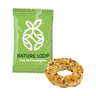 Flowpack mit Saltletts Mini Bagel