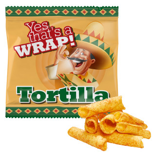 Tütchen mit Bio Tortilla Röllchen