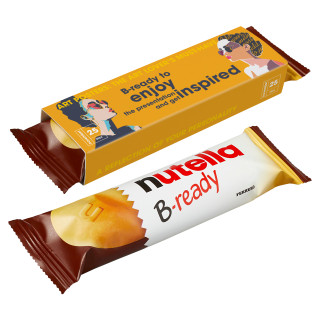 nutella B-ready Riegel im Werbeschuber