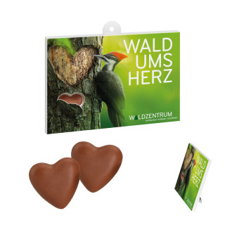 8-Tage-Kalender mit Schoko-Herzen