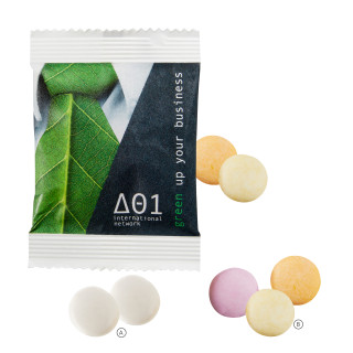 Papiertütchen mit 2 mentos Fruit - Express (w2p)