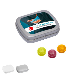 Mini-Klappdose mit Pulmoll-Pastillen