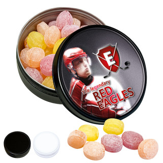 Black or White Dose mit XS-Kalfany-Fruchtbonbons, 60 g