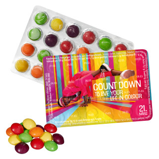 Kleinster Eventkalender mit Skittles (w2p)