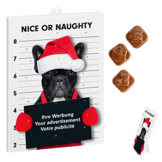Classic-Schoko-Adventskalender mit individualisierbarem Standardmotiv