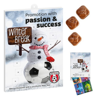 Werbeeinleger für Adventskalender mit individuellem Motiv