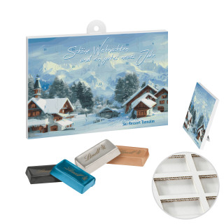 A5-Adventskalender mit Lindt & Sprüngli Naps