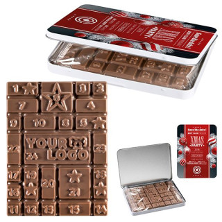 Adventskalender Mini Dekordose mit Sondermotiv für das Feld "24"