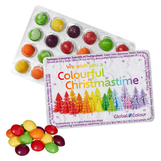 Kleinster (Advents-)Kalender der Welt mit SKITTLES® Original Fruity Candy mit individuellem Motiv