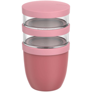 Mepal Ellipse Dreiteiliger, 500 ml + 2 x 200 ml isolierter Lunchpot, rosa