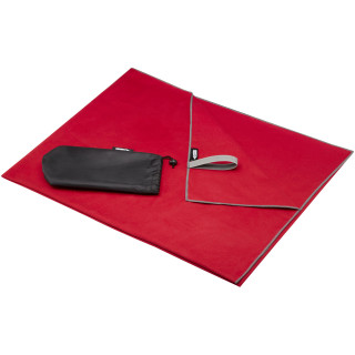 Pieter ultraleichtes und schnell trocknendes GRS Handtuch 100 × 180 cm, rot