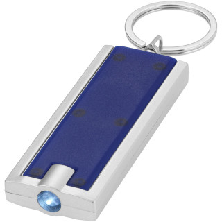 Castor LED-Schlüssellicht, blau / silber