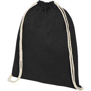 Oregon 100 g/m² Premium Turnbeutel 5L, schwarz