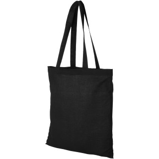 Peru 180 g/m² Baumwoll Tragetasche 7L, schwarz