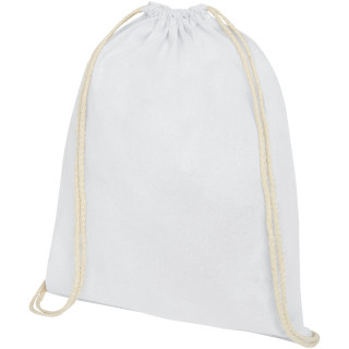 Oregon 140 g/m² Turnbeutel aus Baumwolle 5L, weiss