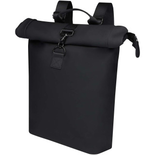 Turner 15,6" GRS-recycelter Rolltop Laptop-Rucksack 12 L, schwarz