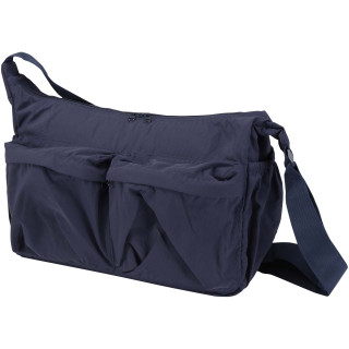 Calli 13" GRS Laptop Umhängetasche aus recyceltem Nylon, navy