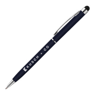 BIMINI Stylus Soft Touch Kugelschreiber, dunkelblau, inkl. Lasergravur