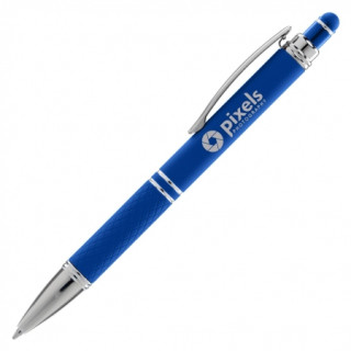 HAINAN Stylus Soft Touch Kugelschreiber, mittelblau, inkl. Lasergravur