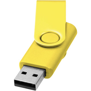 Rotate-Metallic 2 GB USB-Stick, gelb, 2 GB