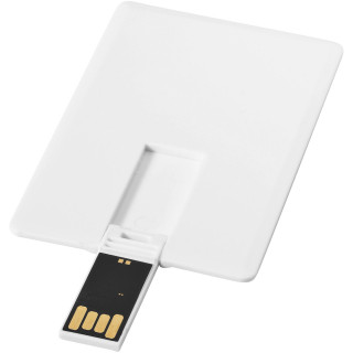 Slim 4 GB USB-Stick im Kreditkartenformat, weiss, 4 GB