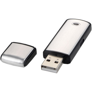Square 2 GB USB-Stick, silber / schwarz, 2 GB