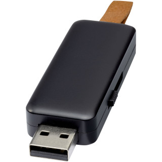 Gleam 8 GB USB-Stick mit Leuchtfunktion, schwarz, 8 GB