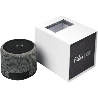 Fiber 3W Bluetooth® Lautsprecher mit kabelloser Ladefunktion, schwarz