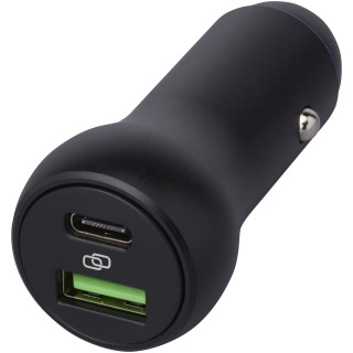 Pilot duales 55W USB-C/USB-A Autoladegerät, schwarz