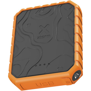 Xtorm XR201 Xtreme 20 W 10.000 mAh QC3.0 wasserdichte, robuste Powerbank mit Taschenlampe, schwarz / orange