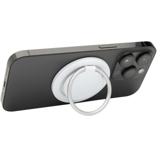 Albali Magnetische Smartphonehalterung  aus recyceltem Kunststoff mit Ringständer, weiß