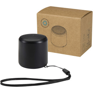 Velkis 3 W Bluetooth® Lautsprecher aus recyceltem Kunststoff, schwarz