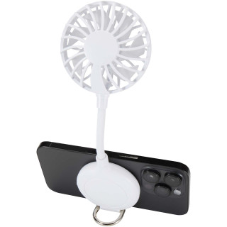 Ventio Magnetischer, tragbarer Ventilator aus recyceltem Kunststoff, weiß