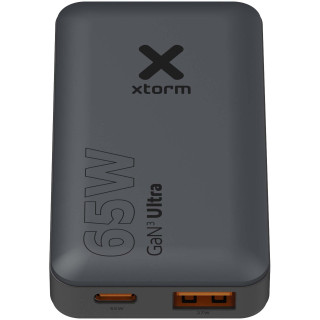 Xtorm 65 W Schnellladegerät für unterwegs mit Kabel und Reiseetui, schwarz
