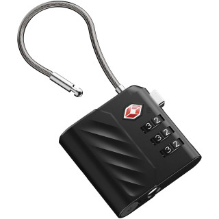 Xtorm Lock Tag TSA Zahlenschloss mit Standort Tracker, schwarz