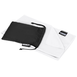 Raquel Sport Kühlhandtuch im Etui aus recyceltem PET Kunststoff 80 x 30 cm, weiss