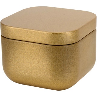 Tindra Quadratische Zinnkerze mit Vanille Duft, gold