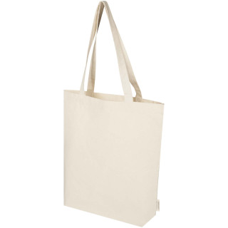 Orissa 180 g/m² Tragetasche mit tiefem Boden aus Bio-Baumwolle 11L, natur