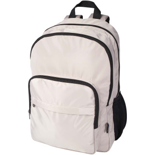 Trend Plus 15" Laptop-Rucksack aus recyceltem GRS-Material 20 L, oatmeal