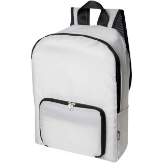 EcoFold faltbarer RPET Rucksack 15 L, weiß