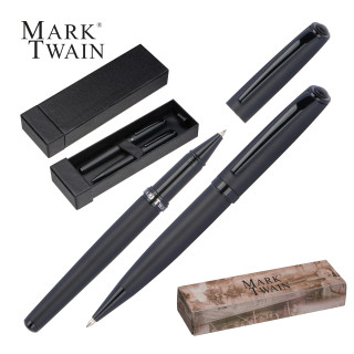 Mark Twain Schreibset, schwarz