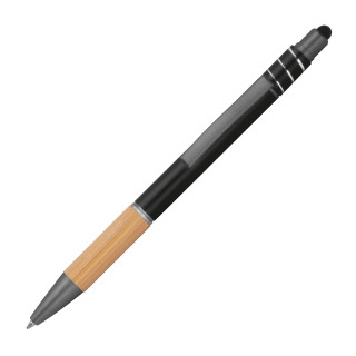 Fidget Kugelschreiber aus Aluminium, schwarz