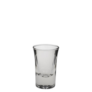 modernes Shotglas, Inhalt 3,4 cl, eichbar auf 2 cl