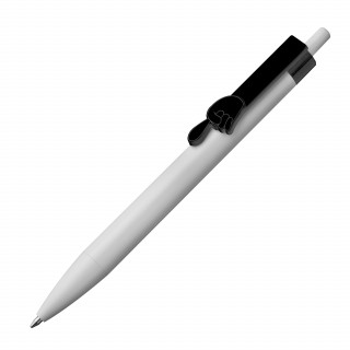 Kugelschreiber mit Fingerzeigclip , schwarz