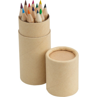 12 teiliges Buntstifte Set, mehrfarbig