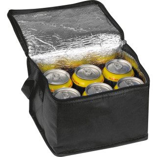 Non Woven-Kühltasche Nieby, schwarz