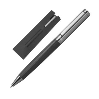 CrisMa Kugelschreiber mit geriffelter Griffzone SIENNA, schwarz