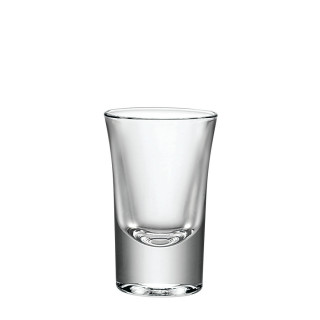 modernes Shotglas, Inhalt 6,5 cl, eichbar auf 2+4 cl