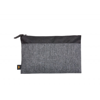 Reißverschluss-Tasche ELEGANCE, schwarz-grau meliert